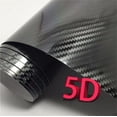 thumbnail image 1 of Black 5D Ultra Shiny Gloss Glossy Carbon Fiber Vinyl Wrap Sticker Decal US Stock, 1 of 12