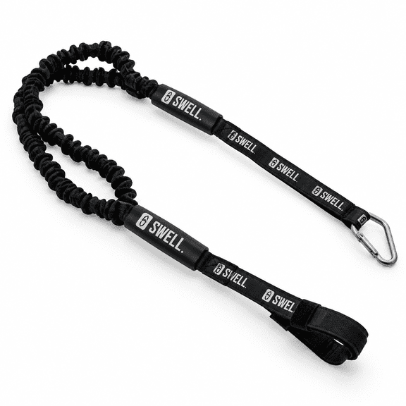 Black 6 Ft Heavy Duty Adjustable Shock Absorbing Bungee Dock Line for Jet Skis Pontoons Kayaks