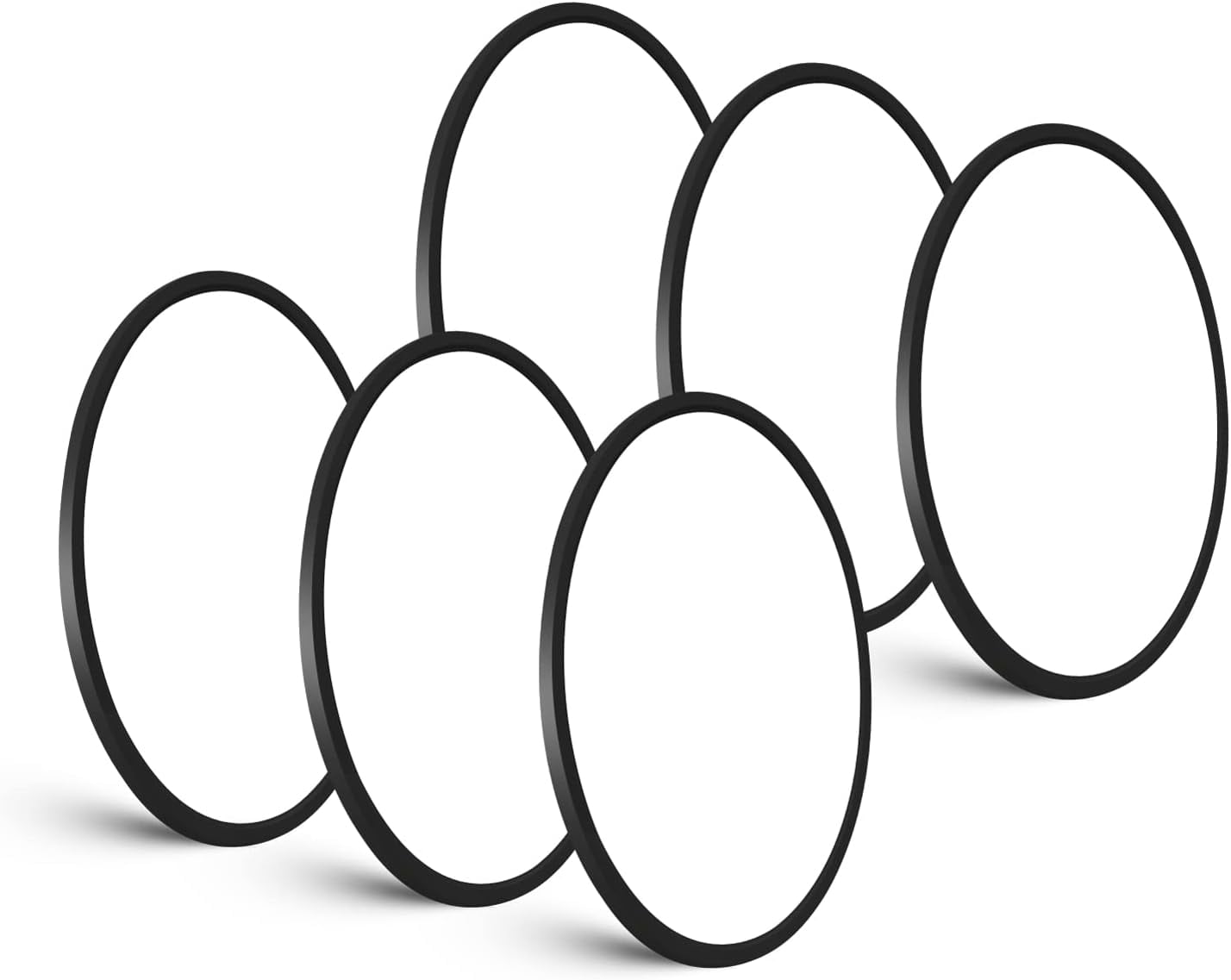 Black 6 Pack Led Ceiling Fixture Flush Mount for Kitchen Living Room