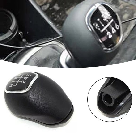 Black 6-Speed Manual Gear Shift Knob for KIA Hatchback 5 2011-2015
