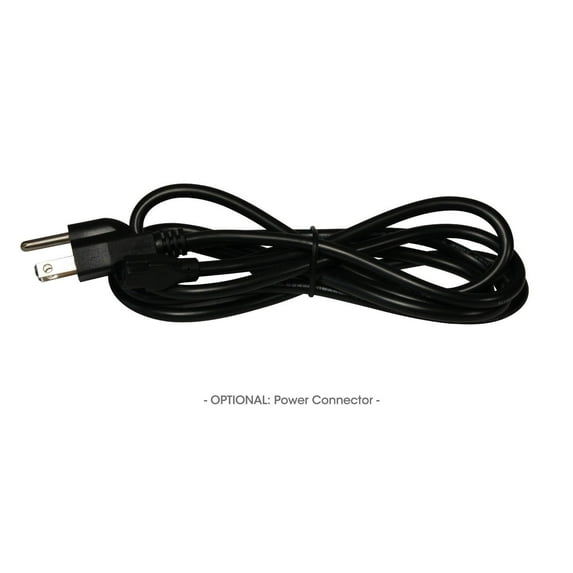 Black 6' ft. Power Chord for Under Cabinet and Furniture L-6 Series Lights