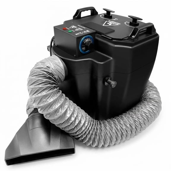 Black 6000W Dry Ice Fog Machine, Low Lying Stage Smoke Machine, Low Fog Machine with 18L Water Tank for Concert, Club DJ, Banquet Events