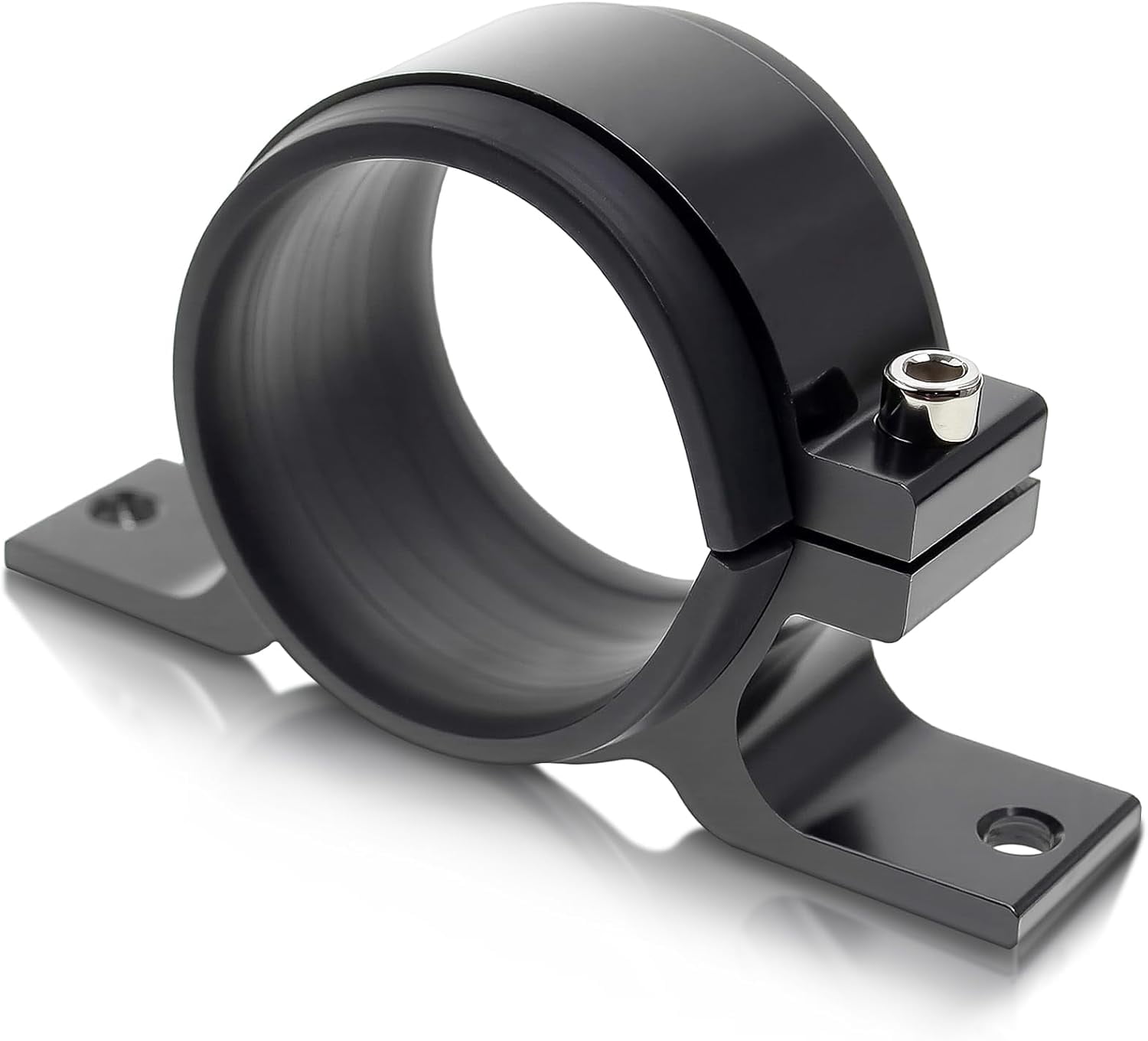 Black 60mm External Fuel Pump Filters Mount Mounting Bracket Clamp ...
