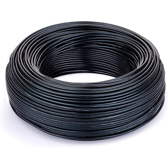 Black 650 Feet Aluminum Wire 12 18 Gauge Bendable Metal Craft Wire 1mm Flexible Sculpting Beading Wire for DIY Wrapped Jewelry Manual Arts Making Rainbow Projects Black