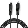 thumbnail image 1 of Black 6ft Long Braided Type-C to Type-C Cable [C-to-C] Charge Power Cord J4O for OnePlus 6T, 6, 5T - Razer Phone 2 - RED Hydrogen One - Samsung Galaxy Tab S3 9.7 S9+ S9, S8+, S8 active, 1 of 6