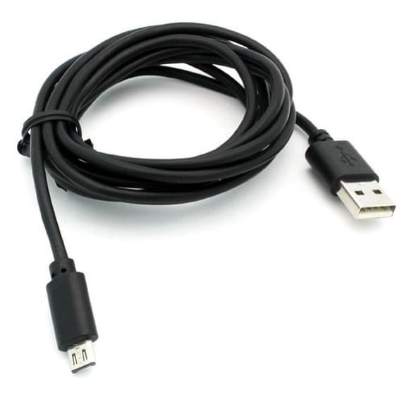 Black 6ft Long USB Cable Rapid Charge Power Wire Sync Data Transfer Cord Micro-USB 53 for LG Stylo 3 Plus, Tribute 2 5 HD, Volt 2, X Charge Power Venture - Microsoft Lumia 650 - Motorola Droid Maxx 2
