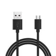 thumbnail image 1 of Black 6ft Long USB Cable Rapid Charge Power Wire Sync Data Transfer Cord Micro-USB D3O for Verizon Ellipsis 7 8, 1 of 3