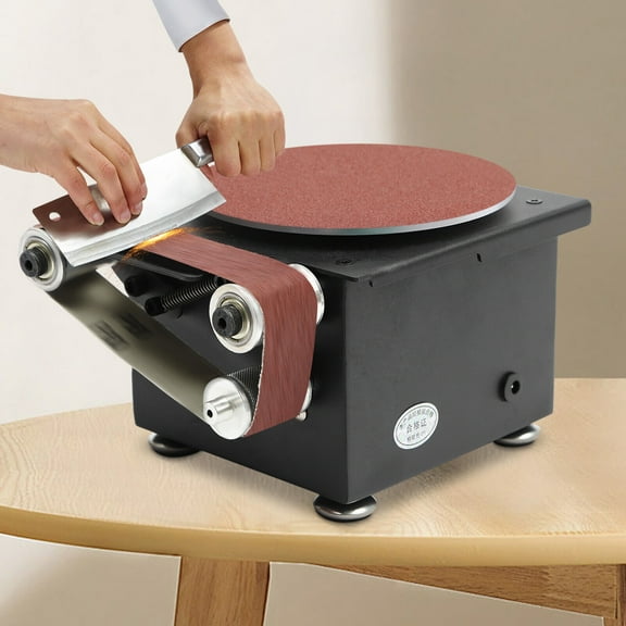 Black 6inch Electric Disc Sander Machine Edge Sharpener Bench Polisher Tools Set