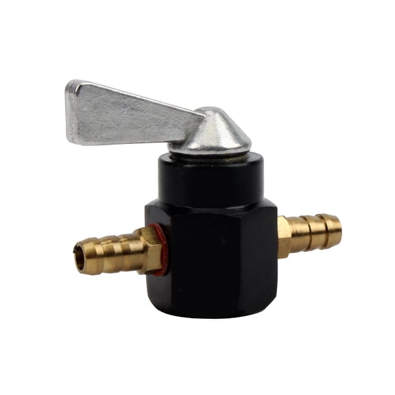 Black 6mm Motorcycle Inline Fuel Tap For Dirt Bike Scooter ATV UTV Motocross Carburetor Universal Parts