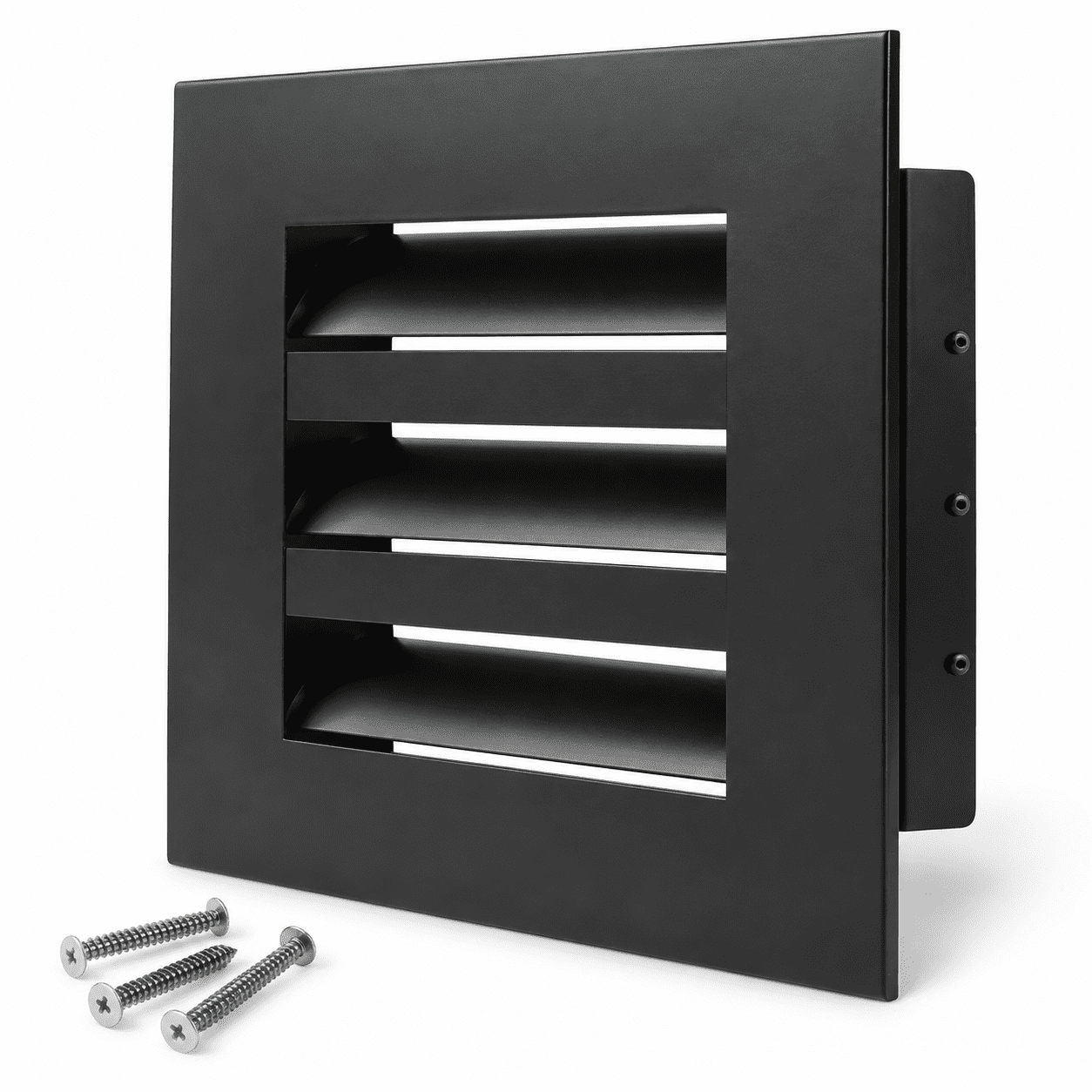 Black 6x6 Modern Air Vent Cover, Decorative AC Register Grille ...