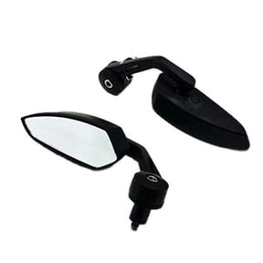 Black 7/8" 22mm Motorcycle Handlebar Bar End Rearview Side Mirror for Honda Kawasaki Suzuki Yamaha ZX6R R1 R6 GSXR CBR 600 F2 F4 FZ6 SV ZX7R CB FZ1 6R Cafe Racer Custom