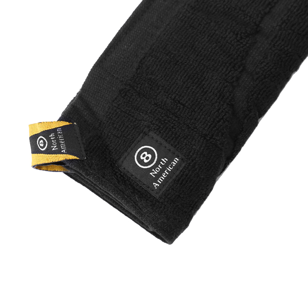 Black 8Ball Pool Towel Snooker Ball and Billiard Cue Shaft Polisher