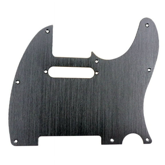 Black 8 Hole Tele Guitar Pickguard Metal Pick Guard for Standard Pickguard Replacement,1 x Electric guitar pickguard,Black