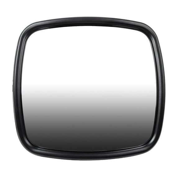 Black 8"X8.5" Wide Angle Mirror - ABS Construction - 1 Piece - Left or Right - Textured Finish - 7.09 Inch Height