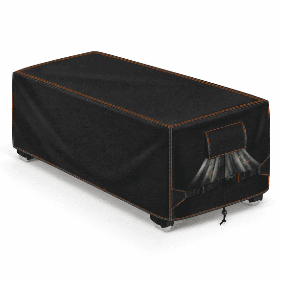 Black 80''L x 32''W x 40''H Patio Furniture Cover For Stackable Lounge Chairs