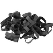 Black #82 Extra Wide Large Premium Outdoor Rubberbands, Made in USA, High Heat UV Resistant Platinum Rubber Crepe Band (2 1/2" Long x 1/2" Wide) (Black Rubber 1/2 LB)