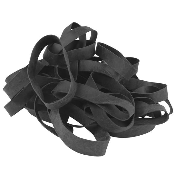 Black #84 Extra Wide 1/4LB Pack Large Outdoor Rubber Bands Made in USA High Heat UV 3-1/2"L x 1/2"W