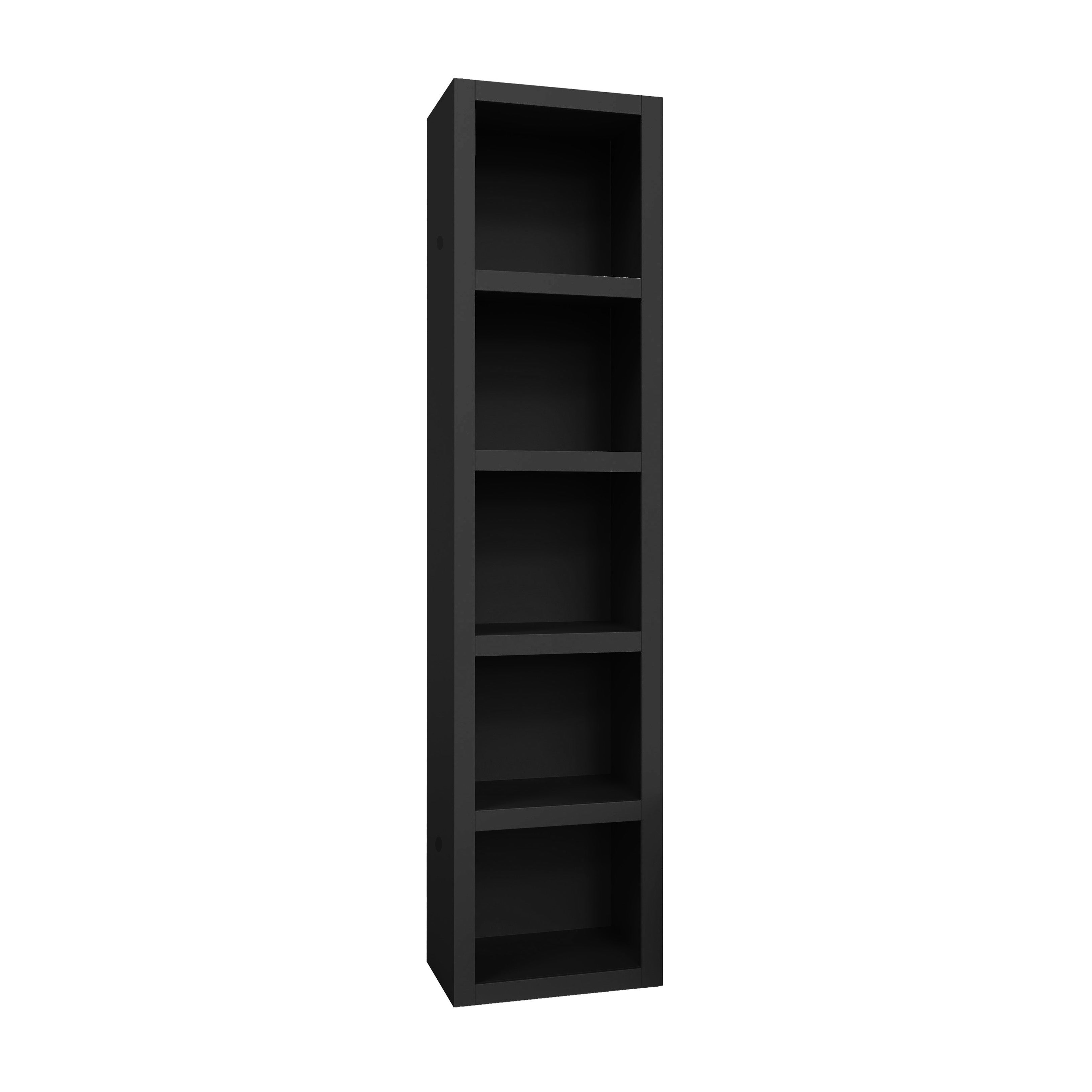 Black 84-in Tall Wooden Bookcase Shelf - Walmart.com