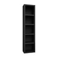 thumbnail image 1 of Black 84-in Tall Wooden Bookcase Shelf, 1 of 4