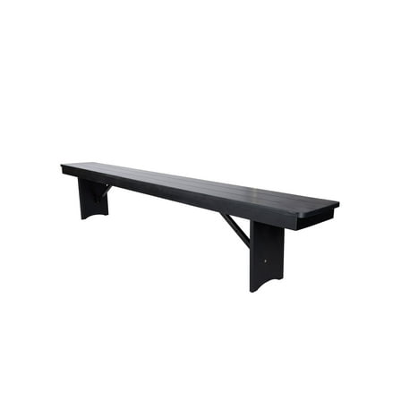 Black 8ft Rectangle Farmhouse Table Bench - by Chivari