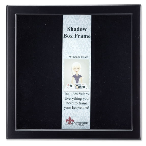 790088 Black Wood Shadow Box 8x8 Picture Frame