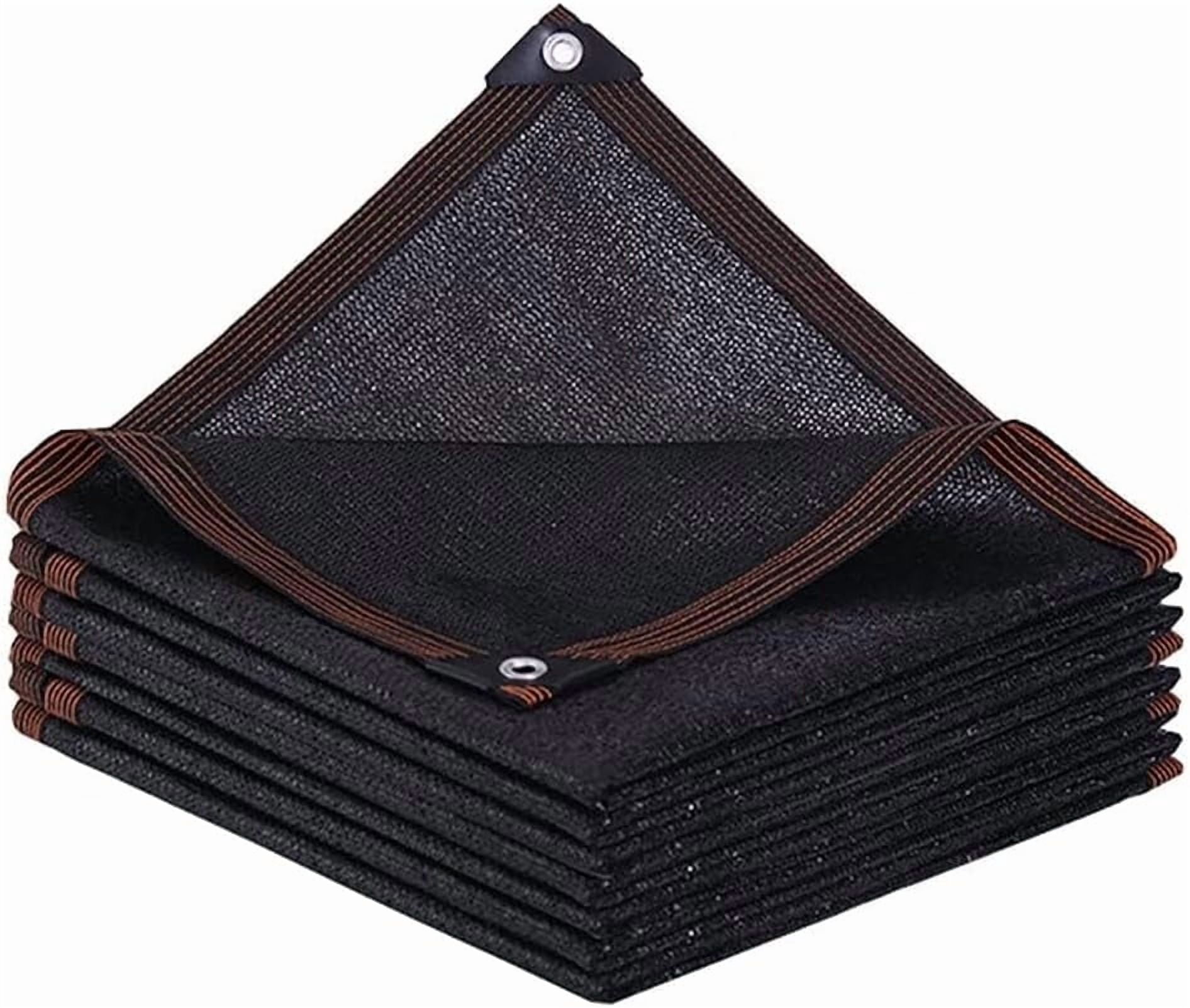 Black 90% Shade Cloth,6.5x6.5 FT Tear Resistant Sun Shade Net with Reinforced Grommet,Durable Garden Shade Tarp Cover for Greenhouse,Plant Cover, Chicken Coop,Patio and Pergola