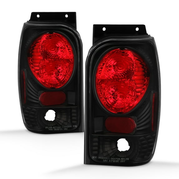 Black 98-01 Explorer 97-01 Mountaineer Euro Altezza Tail Lights Lamps Left+Right