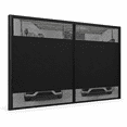 Window Screen Color Choices Black 9X8FT Preframed Window & Door Screen for 1 Car Garage or Patio ...