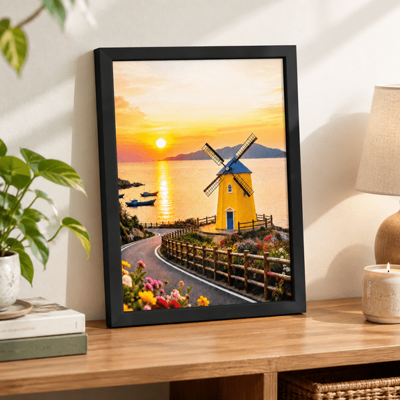 Black A2(16.5x23.4) Picture Frame for Wall Mounting Home Office Art Display