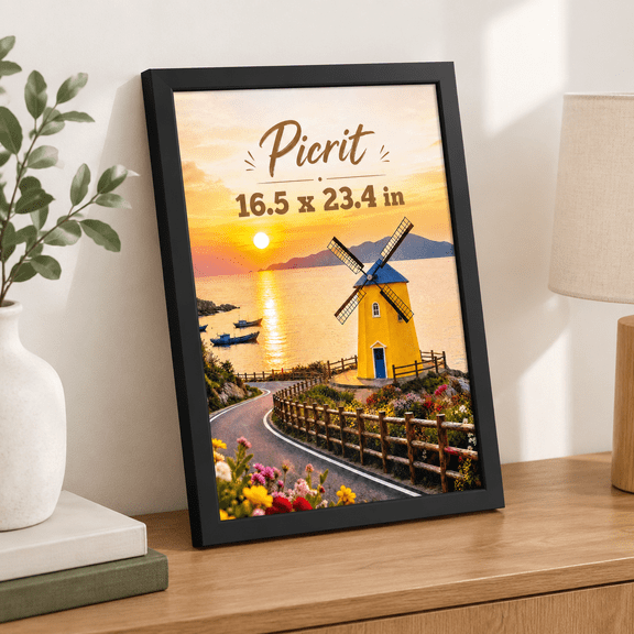 Black A2(16.5x23.4) Picture Frame for Wall Mounting and Home Decor