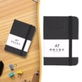 thumbnail image 1 of Black A7 Horizontal Notebook Thick Paper Notepad For Office Learning Hand Portable Journal Writing Pad Dark, 1 of 9