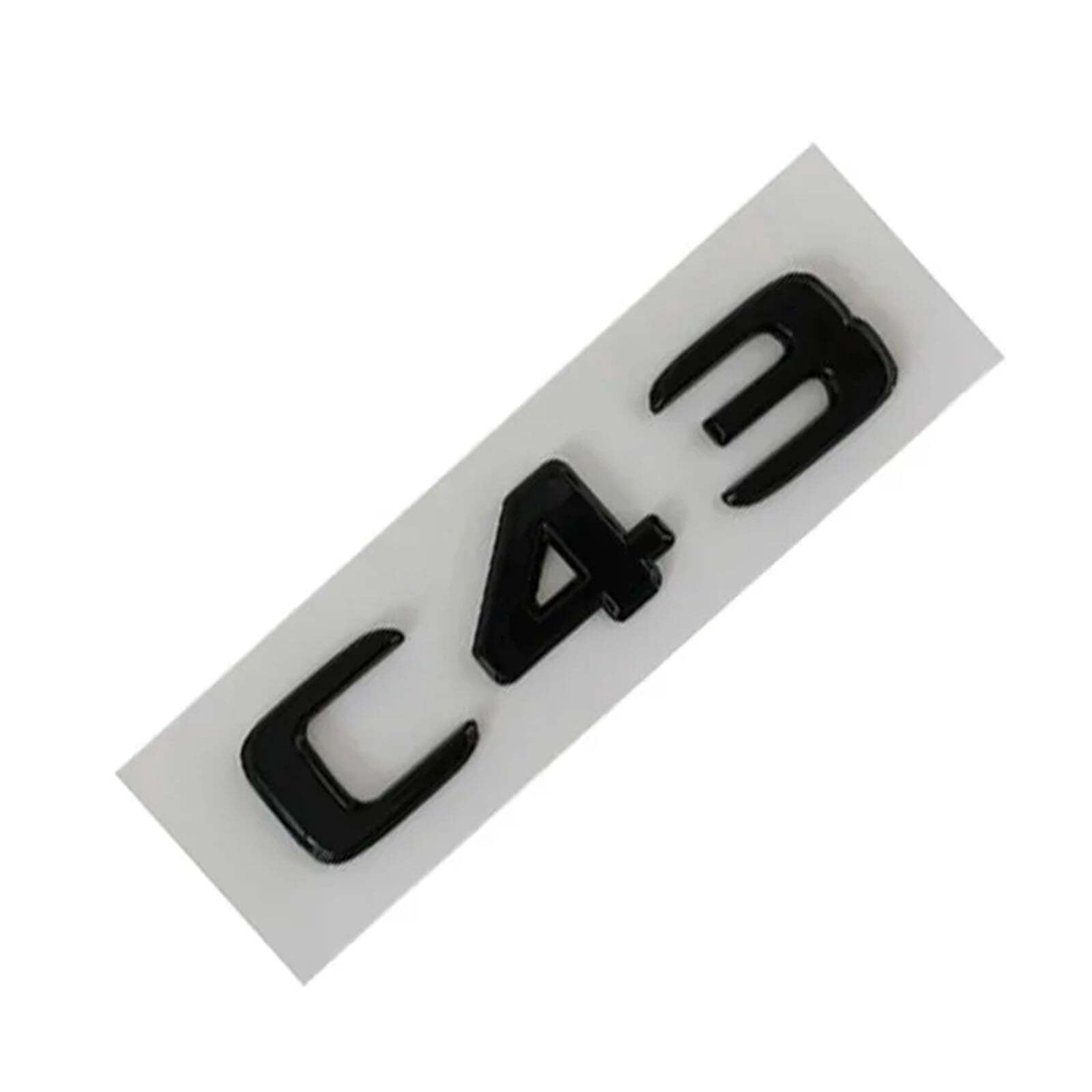 Black ABS 3D Chrome Letters For Car Stickers Fit For Mercedes C43 C63 ...