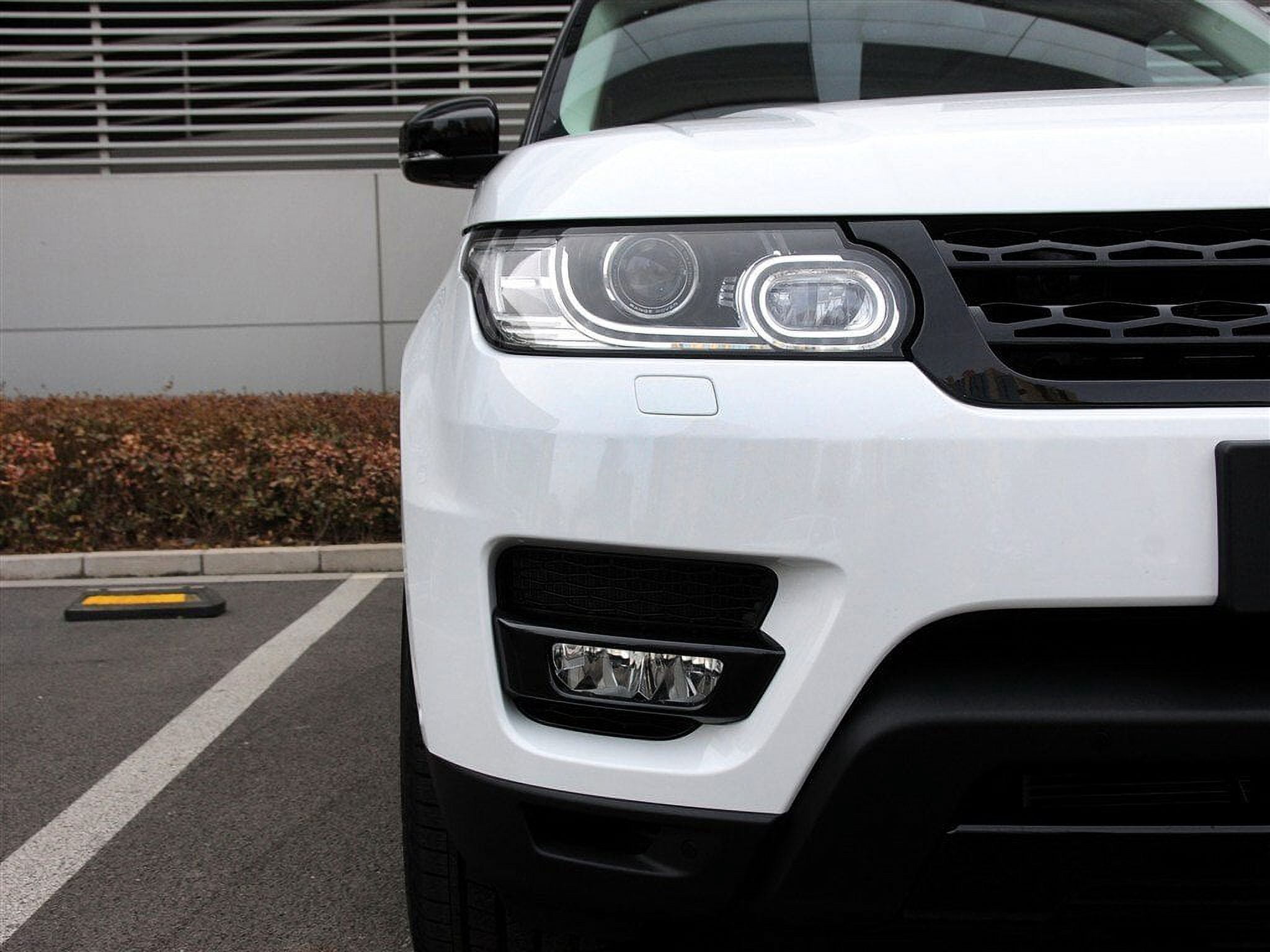 Black ABS Front Light KEF16 Lamp Strips Cover Trim For Land Rover Range ...