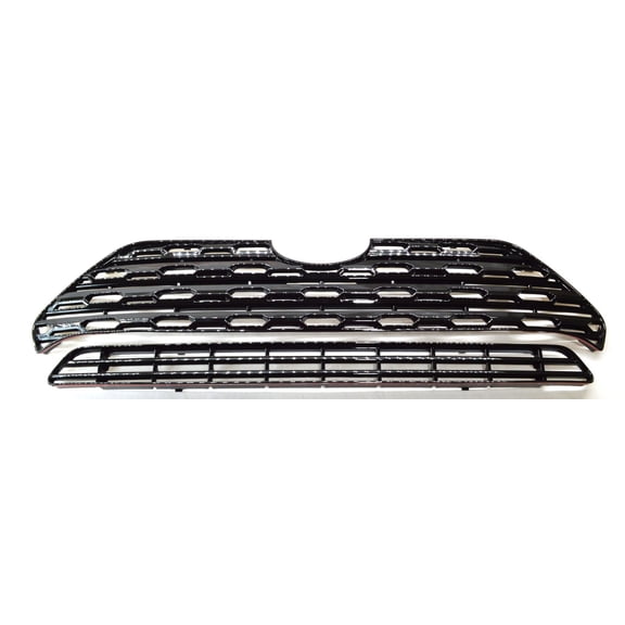 Black ABS Grille Overlays 2Pc Fits Toyota Rav4 2019-2020 ABS6500BLK