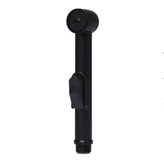 Black ABS Handheld Bidet Sprayer With On/Off Lever, Toilet Shattaf Shower Head Nozzle For 1/2 Inch Hose, Multi-Use For Car Wash Pet Cleaning