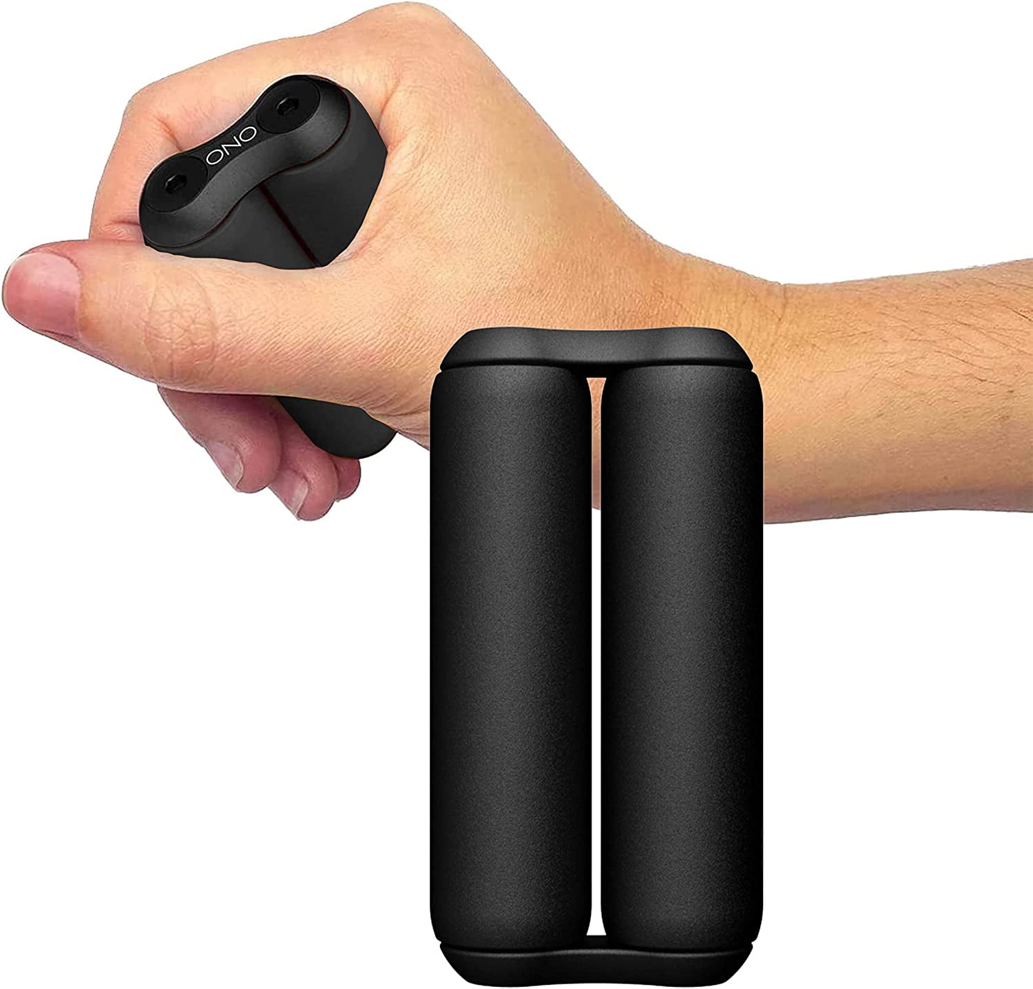 Black ABS Junior ONO Roller - Handheld Fidget Toy for Adults and Kids | Help Relieve Stress, Anxiety, Tension | Promotes Focus, Clarity | Compact, Portable Design