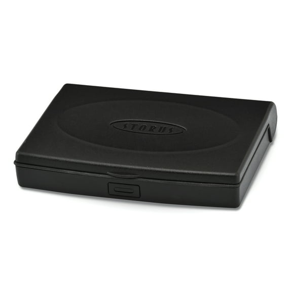 Black ABS Smartr Mini Jewelry Case with Tangle-Free Soft Peg System for Necklaces GP8043