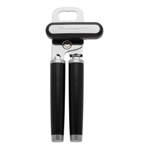 Black ABS & Stainless Steel Manual Bottle & Can Opener