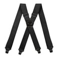 thumbnail image 1 of Black AIRPORT FRIENDLY SUSPENDERS For Men With Not Buzz Clip 1.5 Inch Wide, 1 of 6