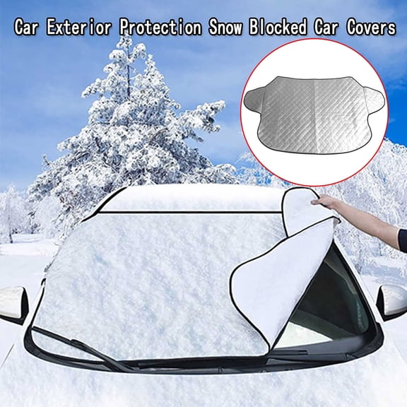 100Fens Car Windshield Snow Cover Sun Shade Protector Thicker Snow Protection Cover