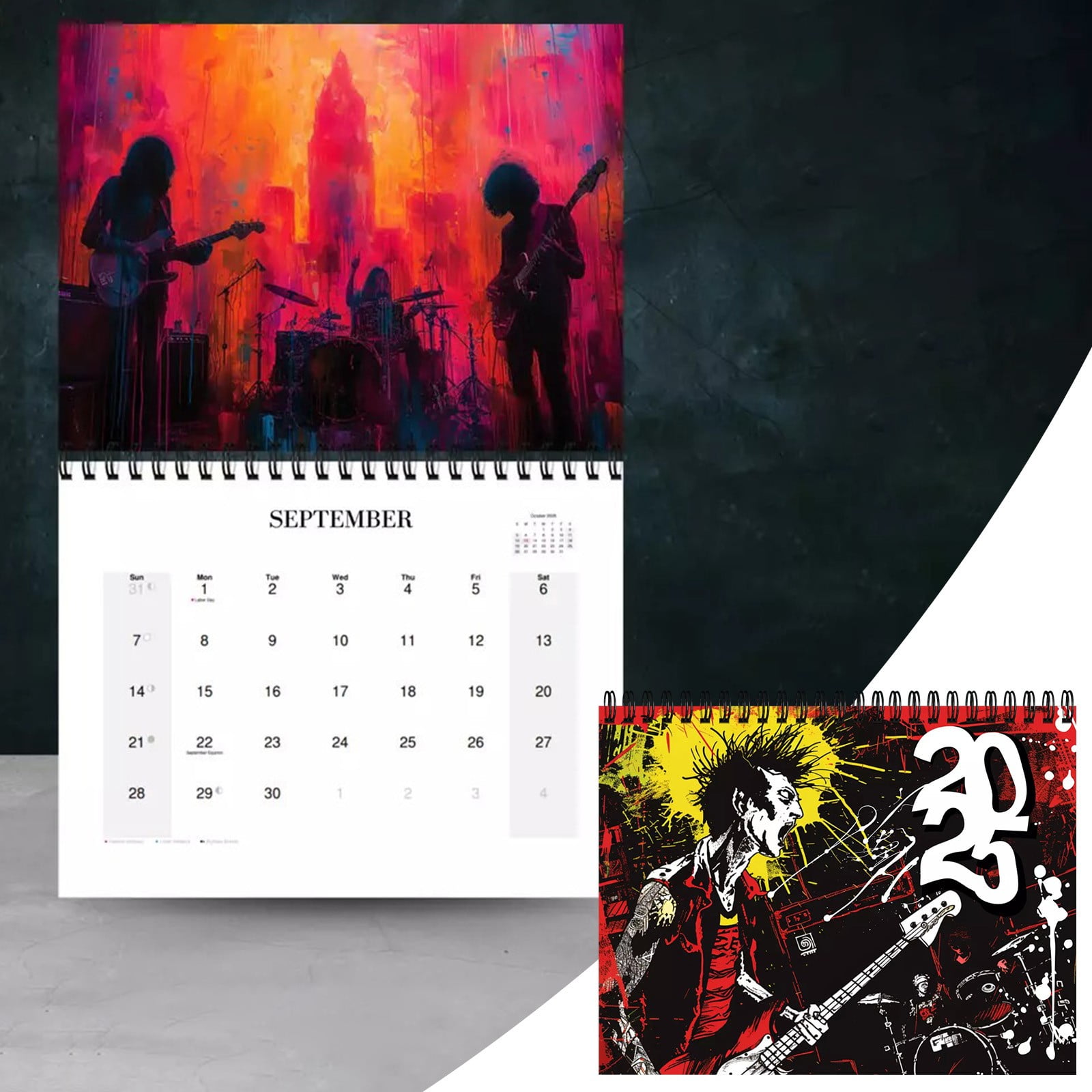 Black AND Friday clearance 2024!Calendar,Punk Calendar 2025 Punk