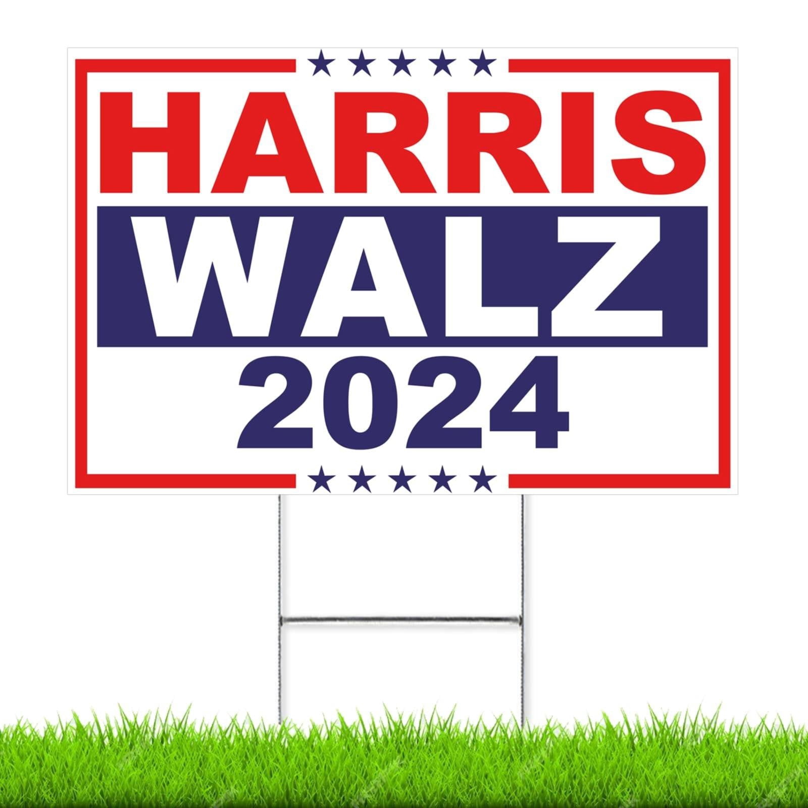 Black AND Friday deals today 2024!Card Slot,Oligei Walz 2024 Yard Signs