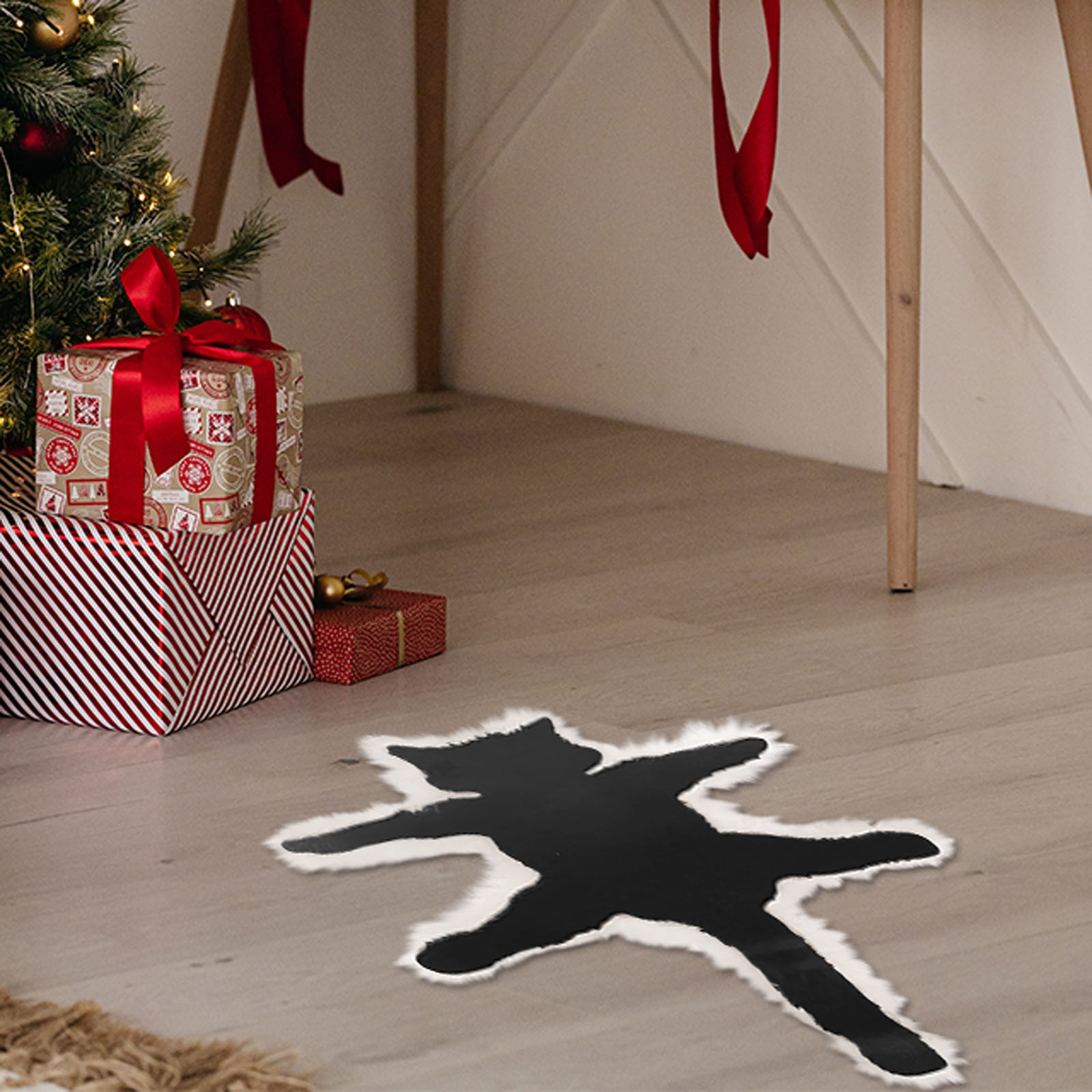 Black AND Friday deals today 2024!Carpet,Light Up Cat Rug Fun Christmas Lights Floor Decor Aunt