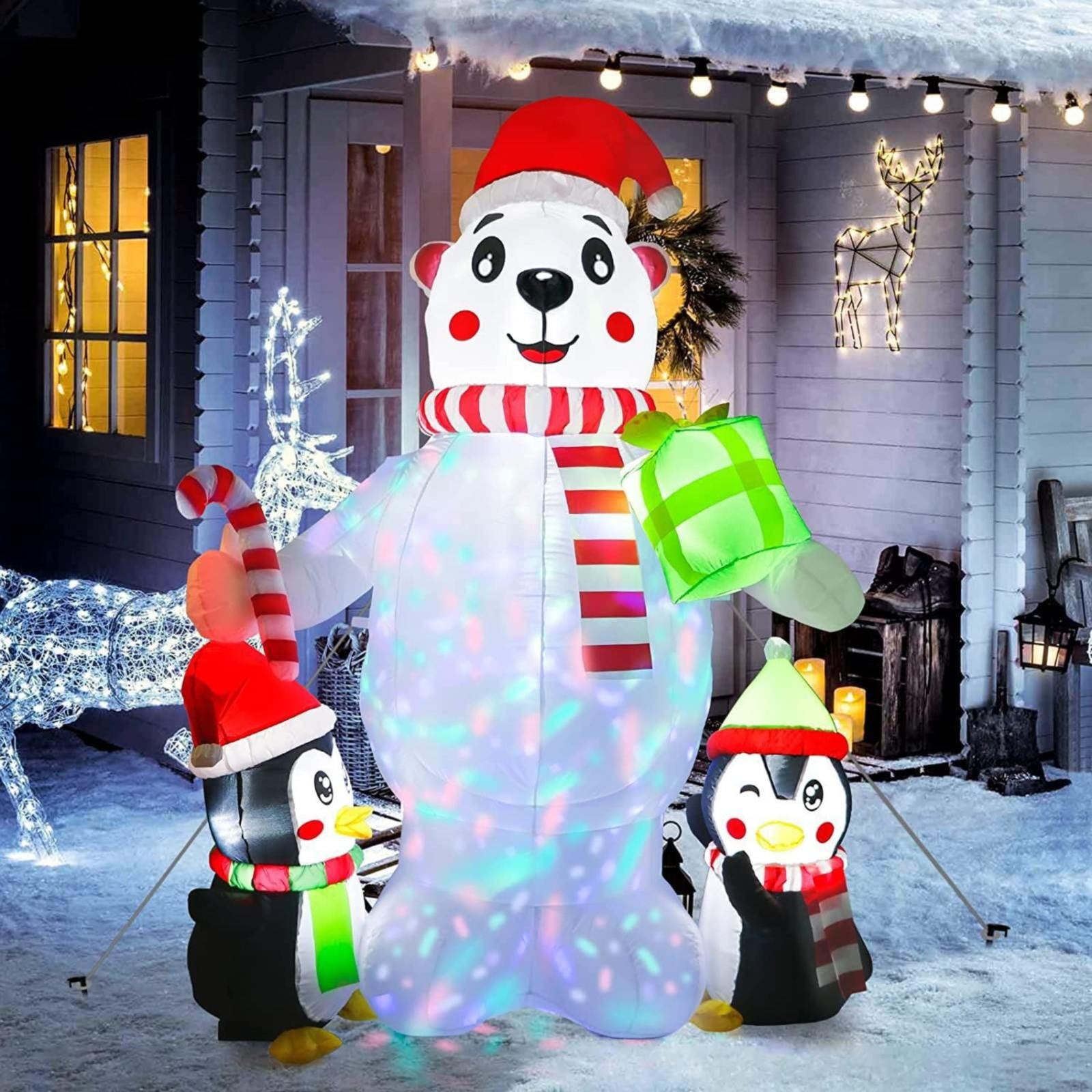 Black AND Friday deals today 2024!Event & Party,6FT Christmas Inflatables Lying Inflatable Bear