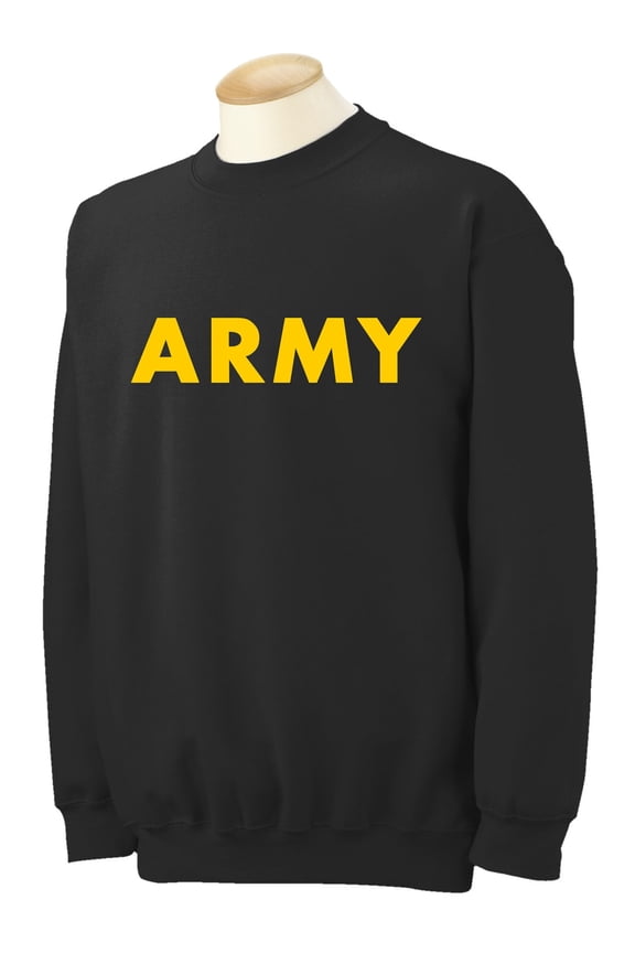 Black ARMY Crewneck Sweatshirt with Gold print