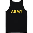 thumbnail image 1 of Black "ARMY" Tank Top with gold print, 1 of 3
