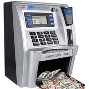 بنك التوفير الأسود لأجهزة الصراف الآلي، بنك التوفير الصغير لأجهزة الصراف الآلي للأطفال للحصول على أموال حقيقية، بنك التوفير في أجهزة الصراف الآلي للأطفال الأولاد أعياد الميلاد الأطفال بنك الصراف الآلي الألعاب التعليمية التشغيلية العملية
