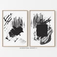 Black Abstract Art Black and White Abstract Art Gallery Wall Art ...