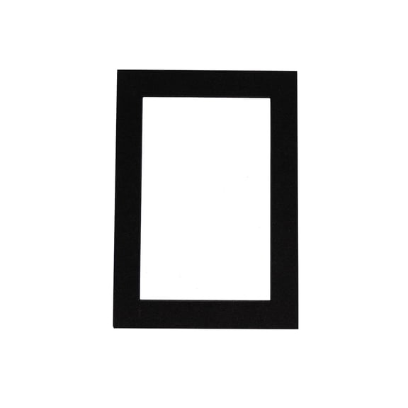 Black Acid Free 16x20 Picture Frame Mat with Black Bevel Cut Core for 12x18 Pictures - Fits 16x20