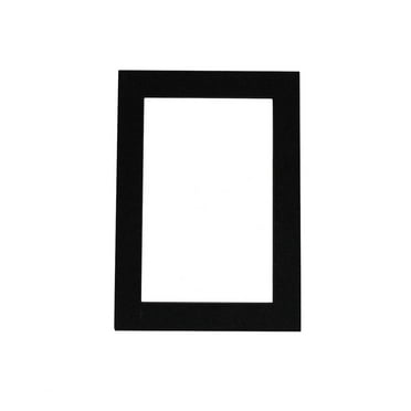 Black Acid Free 18x24 Picture Frame Mat with Black Bevel Cut Core for 13x19 Pictures - Fits 18x24